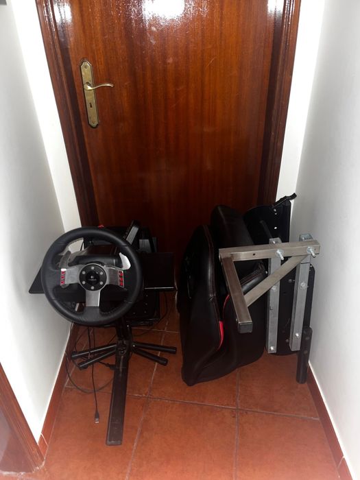 Simulador logotech G27 - Playseat + Volante + cambio + travao de mao