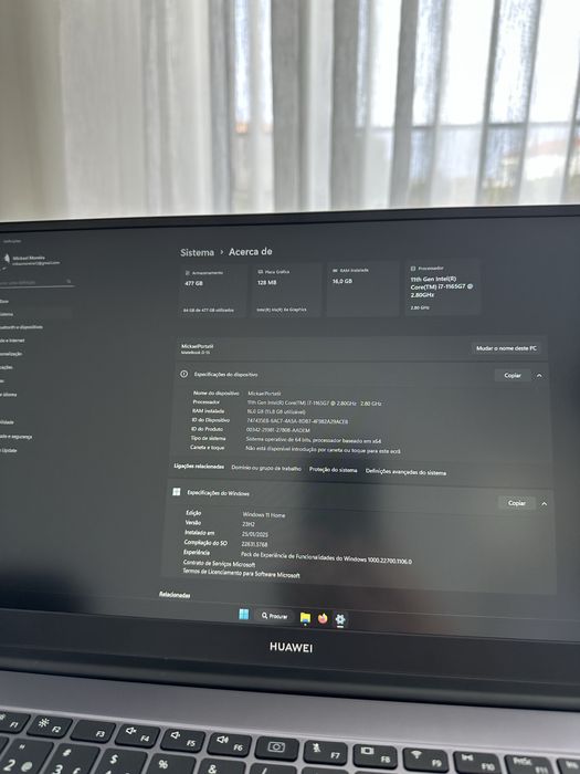 Huawei MateBook D15 BohrD-WFE9A – i7 | 16GB RAM | 500GB SSD64550167586691121