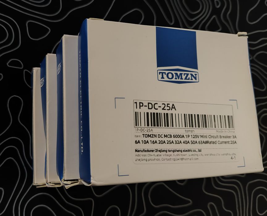 Автомат постійного струму однополюсний DC TOMZN TOB1Z-63 C25 (1P, 125V, 25А)