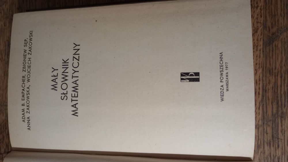 Mały słownik matematyczny.