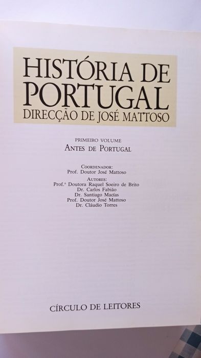 História de Portugal - José Mattoso (Volume 1)