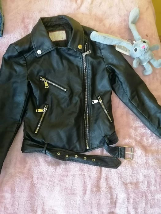 Шкіряна косуха на дівчинку