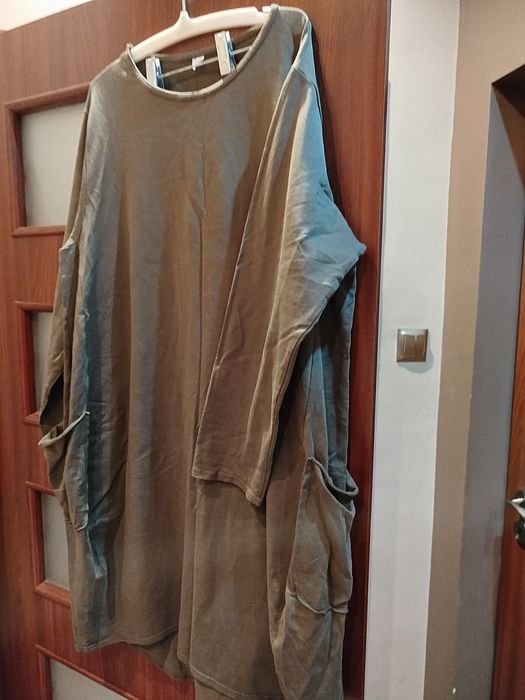 Sukienka oversize r xl kolor khaki