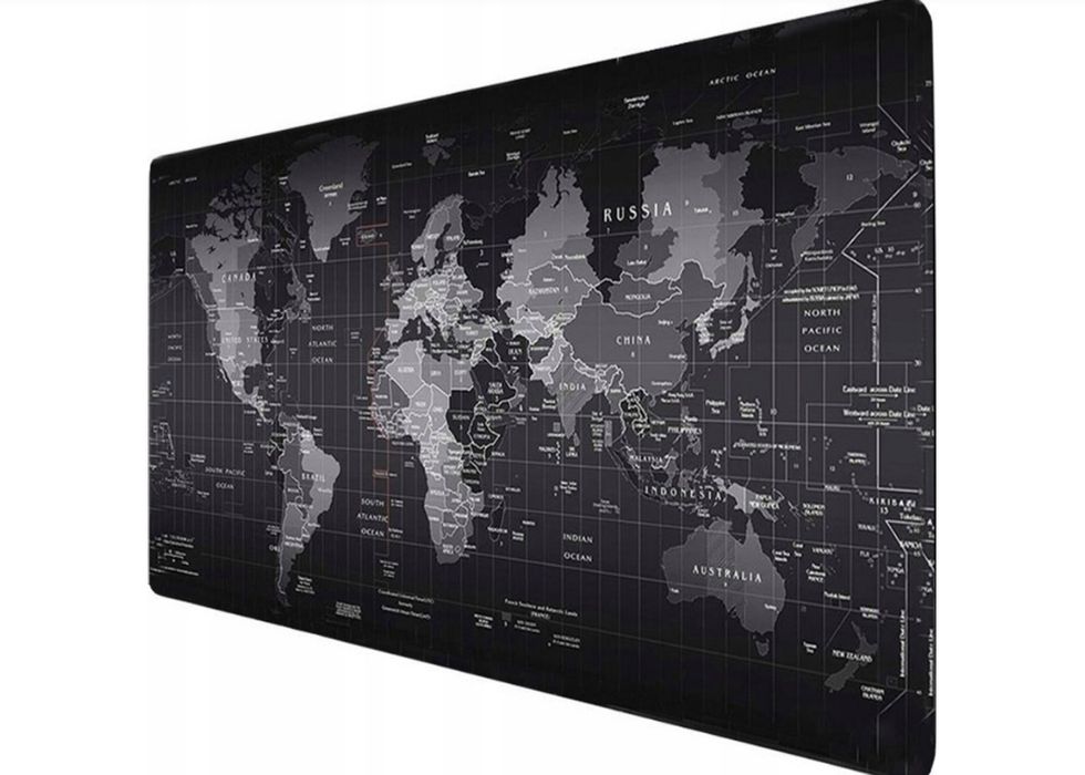 Podkladka pod mysz XXL 100x50 mapa geograficzna