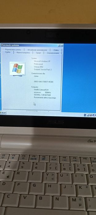 Laptop Asus Eee PC 701 4g, bdb stan pełen komplet 2gb ram