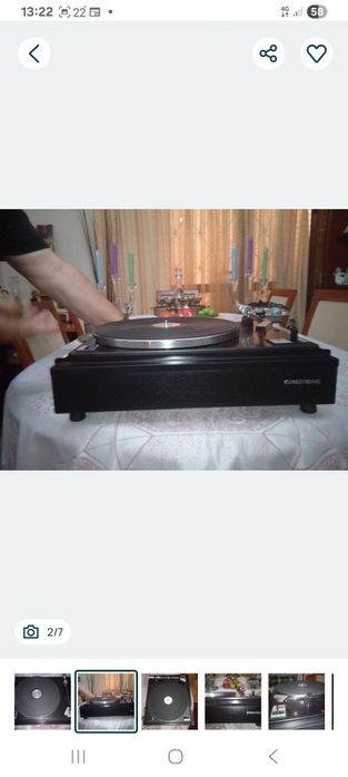Gira discos Grundig