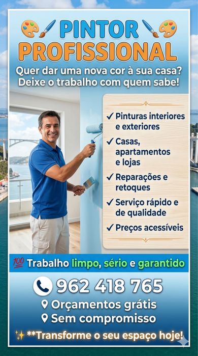 Pintor com orgaçamento