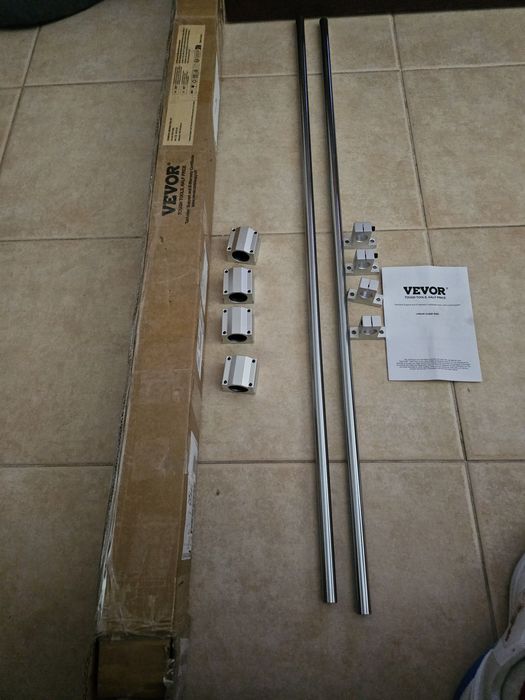 Conjunto de trilhos de guia linear VEVOR, SFC20 1200mm, 2 PCS 47,2 em/