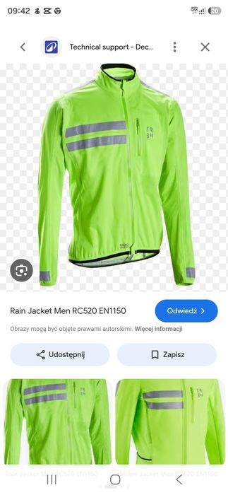 Kurtka rowerowa dlugi rekaw