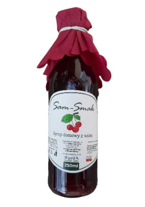 SYROP WIŚNIOWY domowy, 250 ml