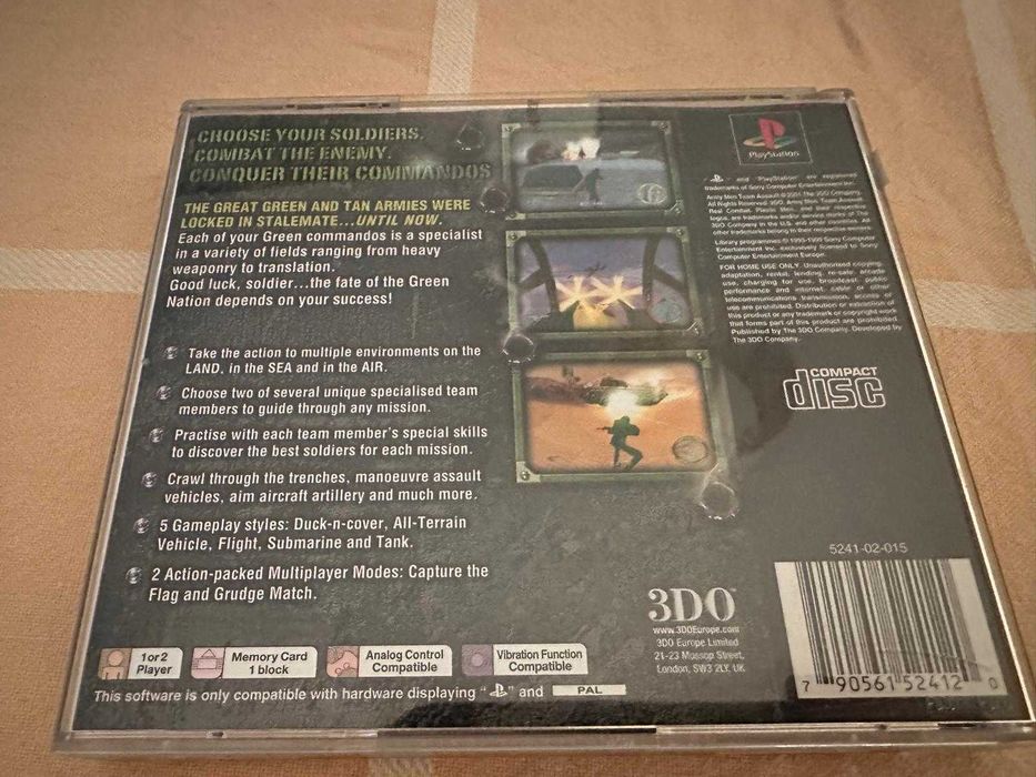 Army Men Team Assault Sony PS1 Portugal CIB