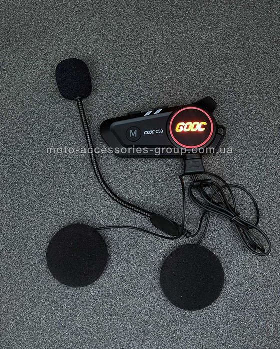 Bluetooth гарнітура для шолома (дзвінки та музика) інтерком, интерком