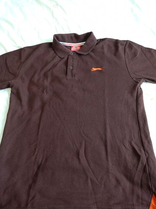 Brązowa koszulka polo -M.