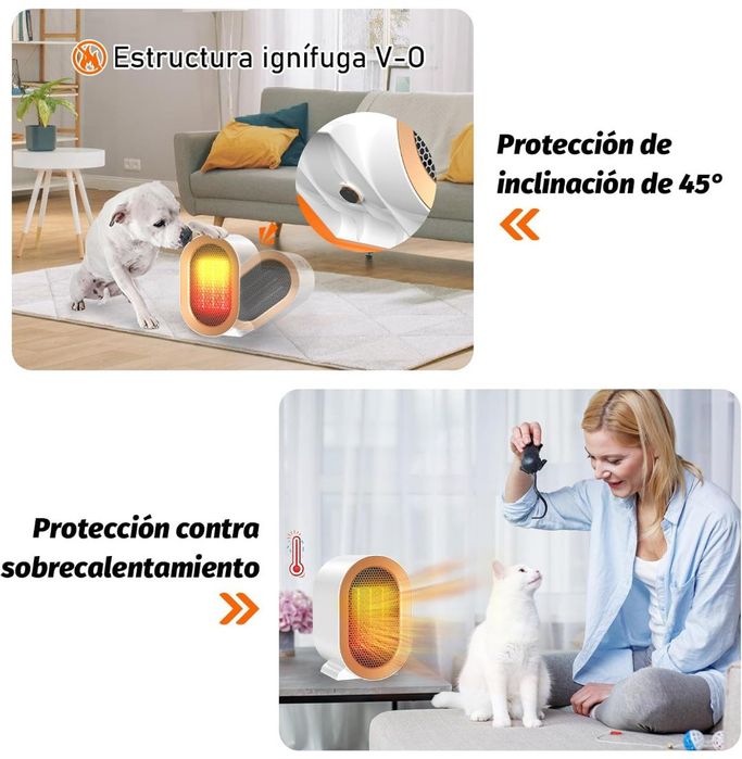 Aquecedor cerâmico portátil de Baixo Consumo