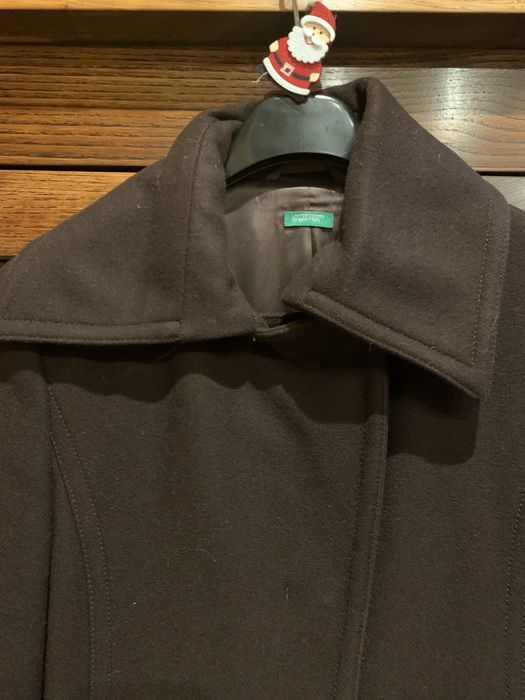 Sobretudo castanho novo fa benetton tamanho 34 portugues