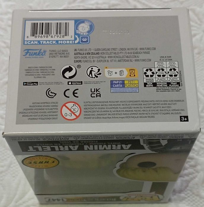 funko pop attack on titan 1447 armin arlelt chase