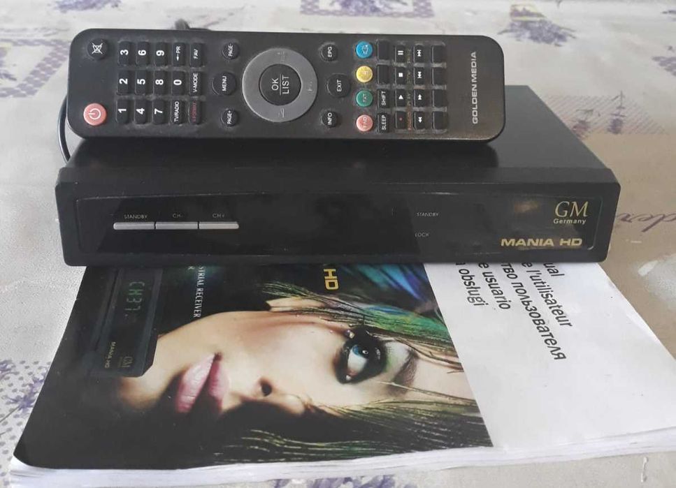 Dekoder Golden Media MANIA HD + pilot i instrukcja
