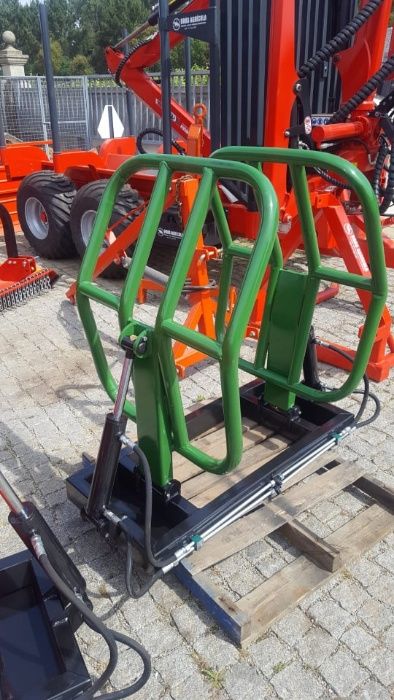 Pinça porta rolos nova para carregador frontal