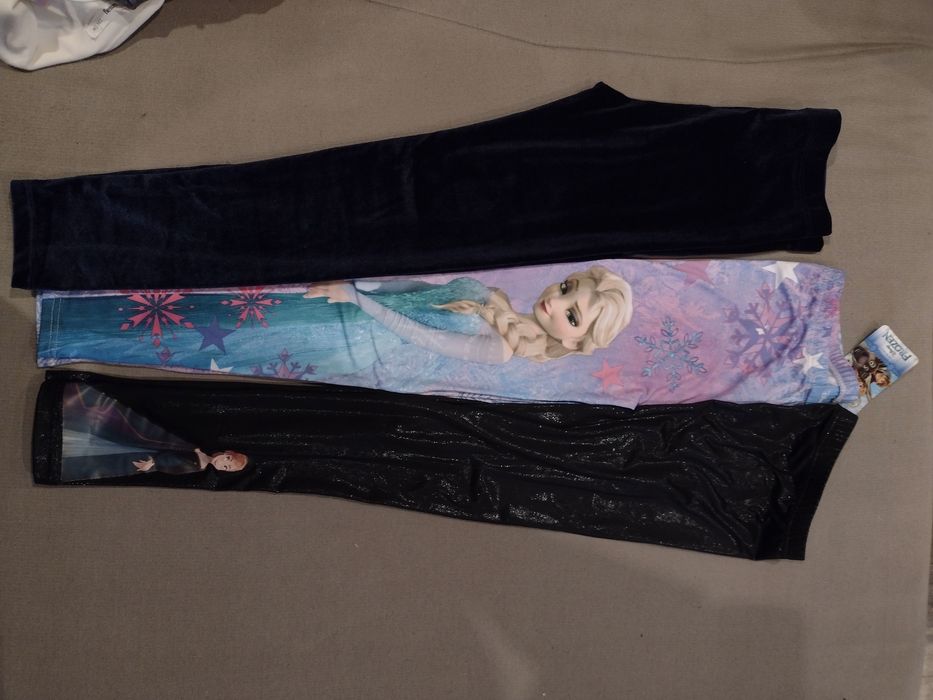 Getry legginsy dziewczęce 3 pary 134 nowe