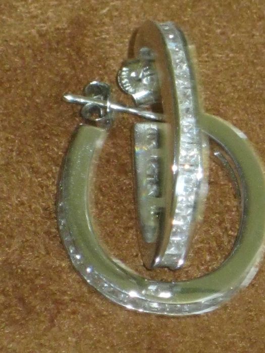 Argolas-Brincos Prata Maciça de Lei 925`/.. C/Contraste