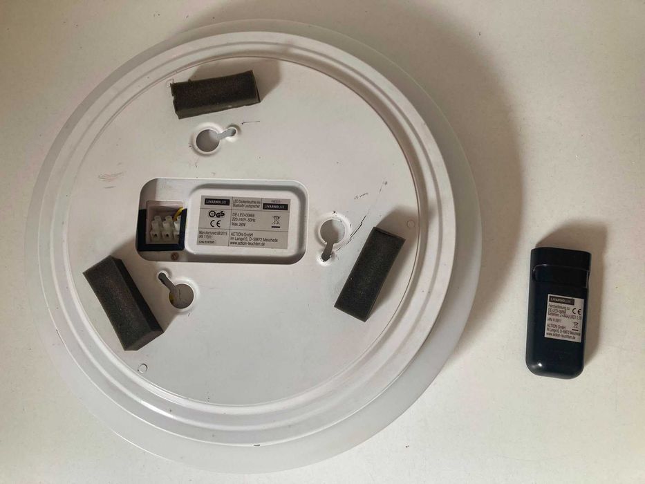 Lâmpada LED de Tecto com Bluetooth