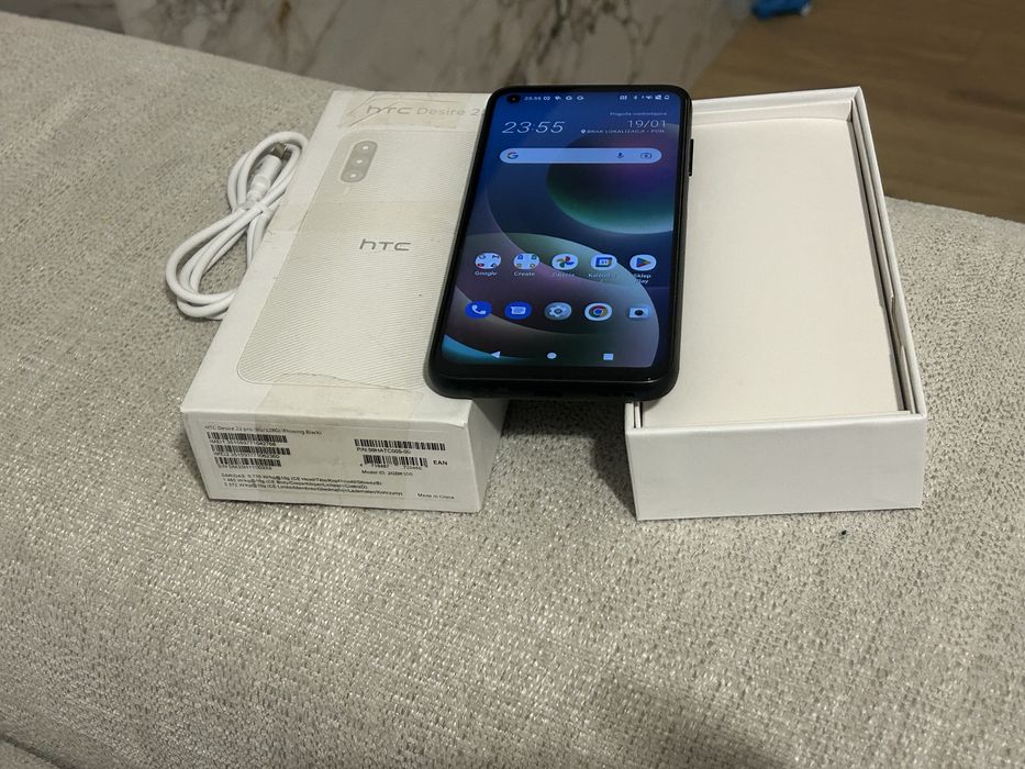j.NOWY HTC Desire 22 Pro 5G 8/128GB 6.6" 120Hz Czarny FV23%