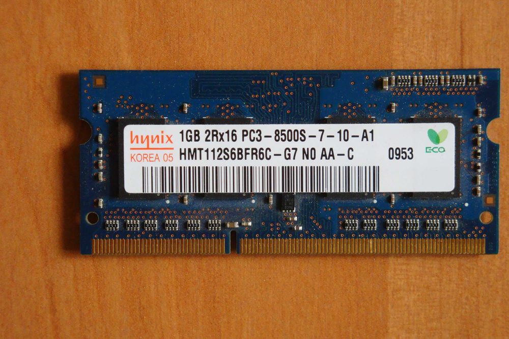 Модуль памяти для ноутбука Hynix SO-DIMM DDR3 1067MHz 1GB