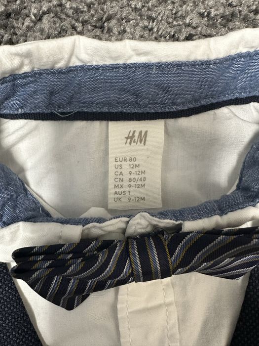 Костюм на хлопчика на 1 рочок темно-синій 80 H&m