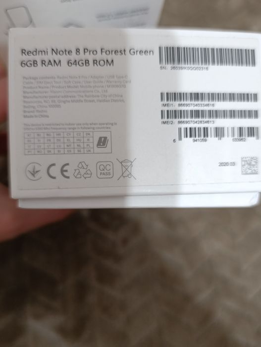 Продам Xiaomi Redmi Note 8 Pro 8/64