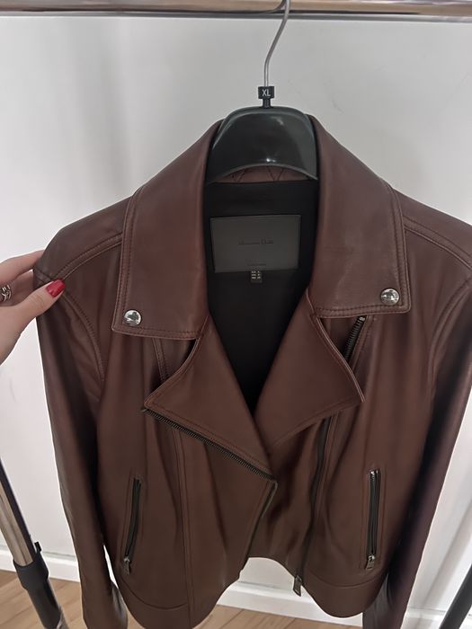 Шкіряна класична куртка від масімо дутті