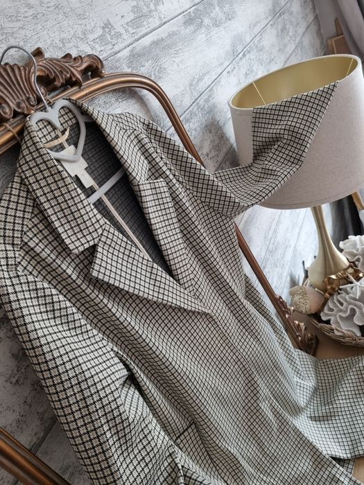 Płaszcz H&M plus size 42 beż i oliwka