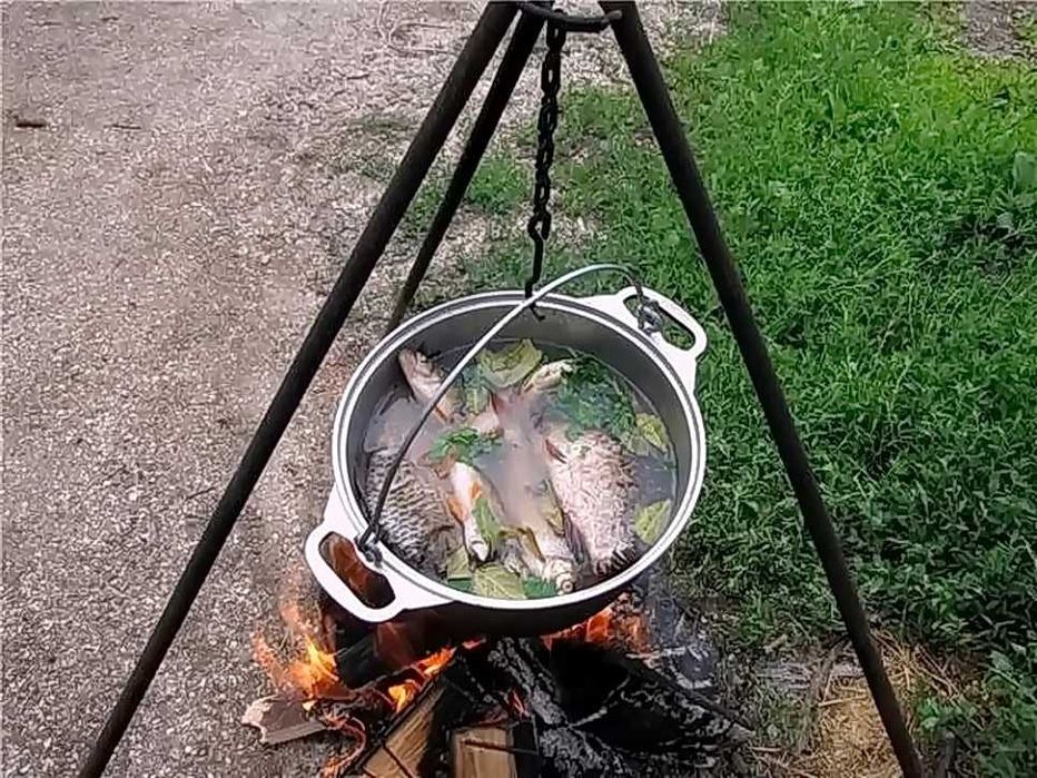 казан туристический, казан походний алюмінєвий, 10 літрів, кришка