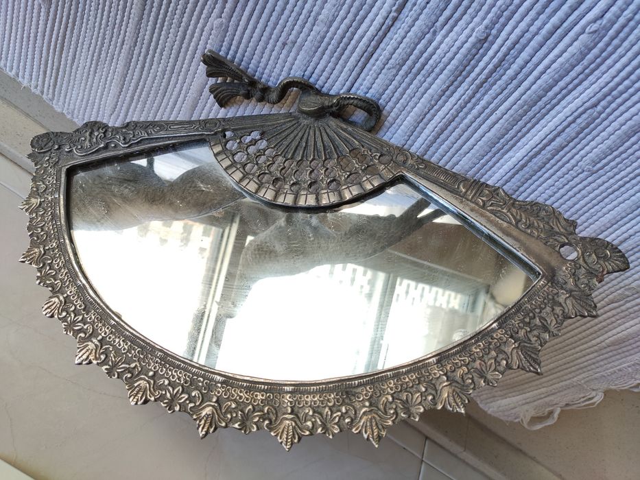 Pheasant Mirror Decoration in Brass