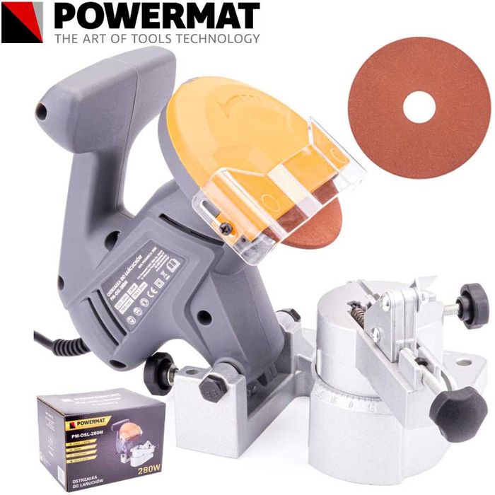 POWERMAT Elektryczna Ostrzałka Do Łańcuchów Pił Tarcza 280w PM0802