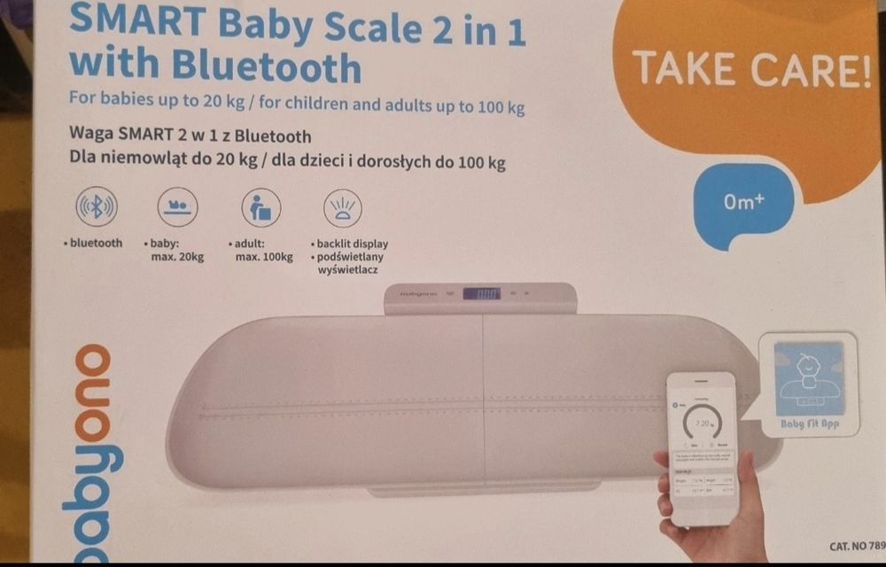 Waga Babyono SMART 2 w 1 z Bluetooth