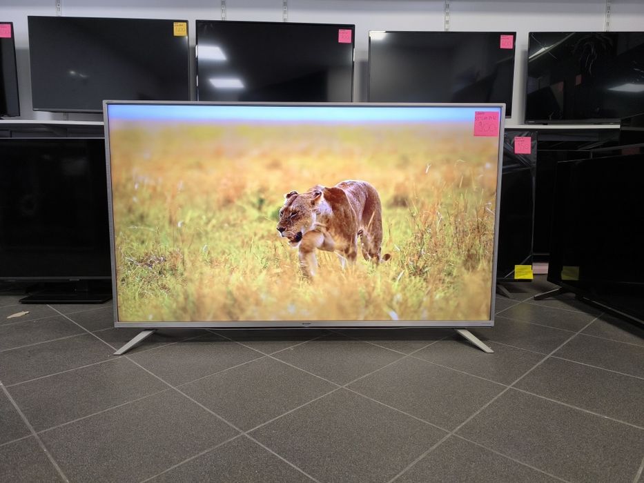 Sharp 55 cali 4K UHD hdr Smart WiFi DVB-T2 HEVC 55CUF8472 gw3m telewiz