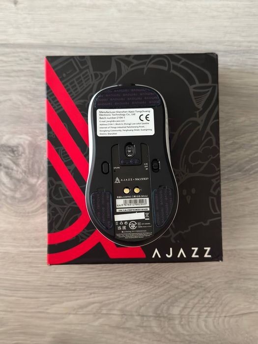 AJAZZ AJ159 Pro — бездротова ігрова миша 8K, PAW3395, 56 г, магнітна док-станція