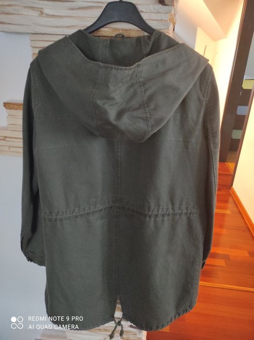 Parka kurtka wiosenna przejściowa płaszczyk  M 38 khaki zielona