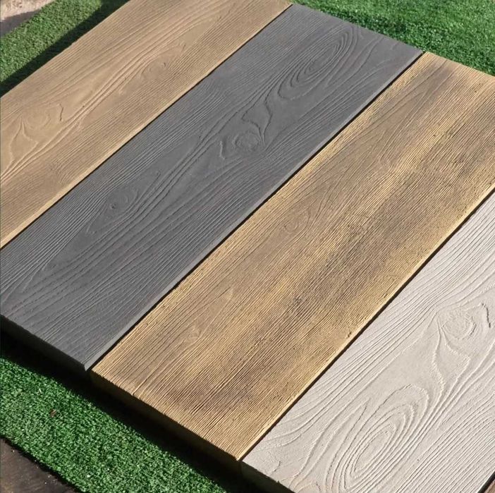 Płyty tarasowe i chodnikowe - imitacja drewna i trawertynu