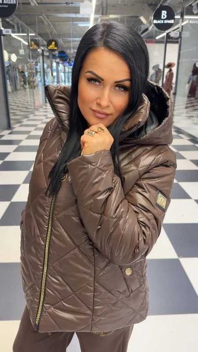 Kurtka My Luxe czekolada brązowa