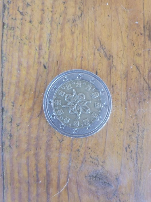 Moeda 2€ de 2002   D. Afonso Henriques selo real 1144