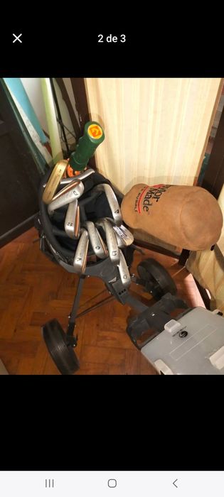 Saco de golf mais conjunto de tacos