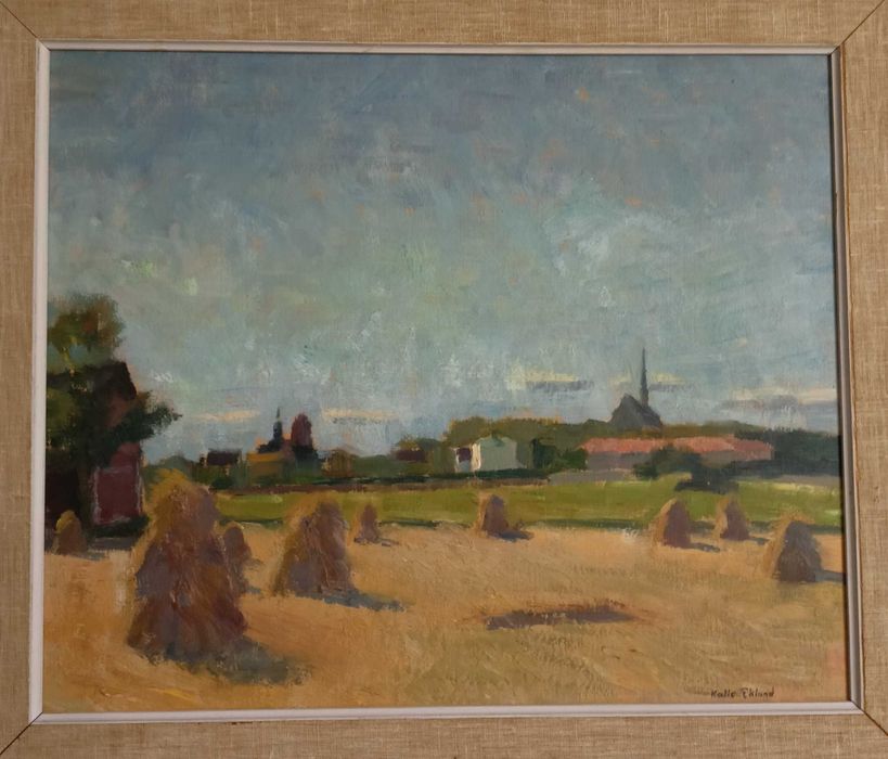 KALLE EKLUND (1891 - 1964) Impresjonizm Piękny pejzaż olejny. Galeria