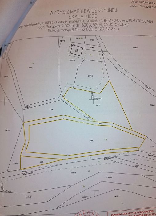 Rezerwacja  1000 M2 na  usługi turystyczne w górach Parku Krajobrazowe
