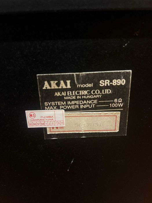 Kolumny AKAI SR-890 – para, sprawne