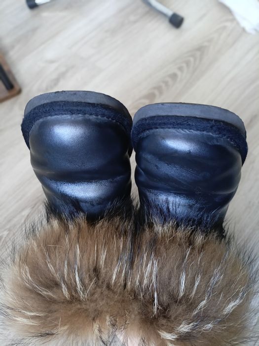 Buty futro naturalne skóra naturalna r.41
