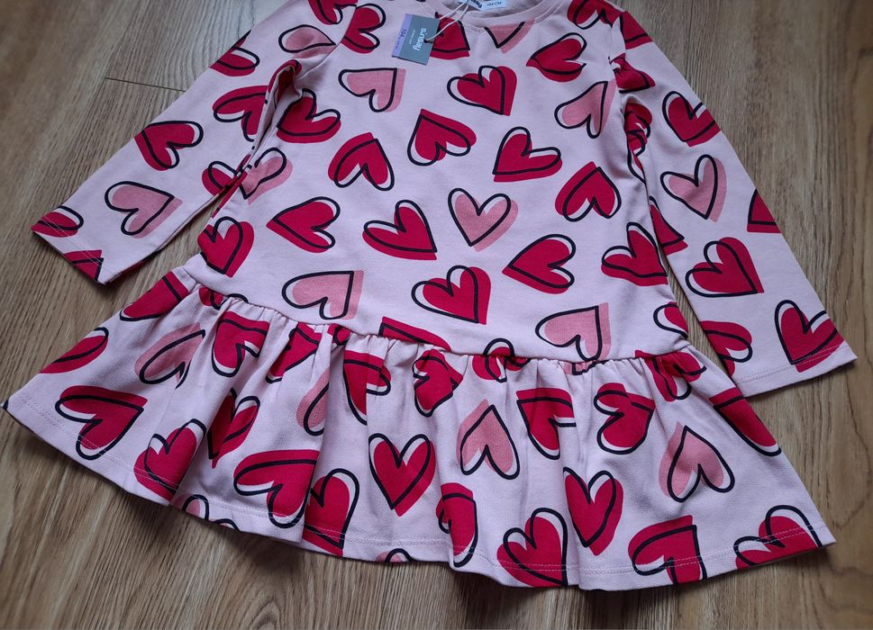 Сукня, плаття сердечки Sinsay 104см. 3-4р. Нова.
