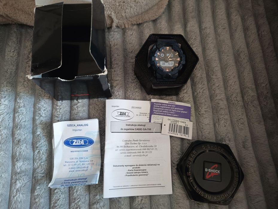 Zegarek Gshock GA 700DE- 2AER full set