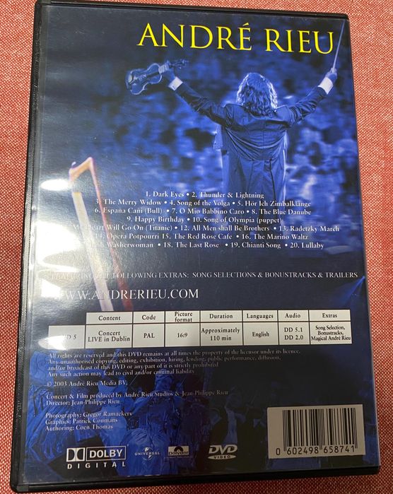 7 DVD André Rieu (como novos)