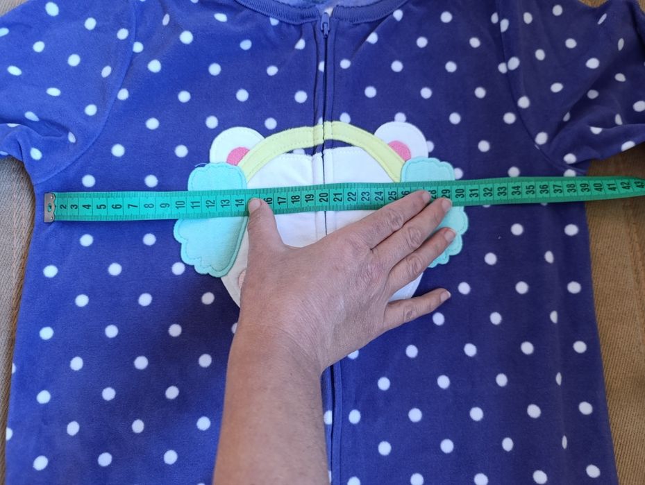 Флисовый человечек, пижама на девочку, Carter's